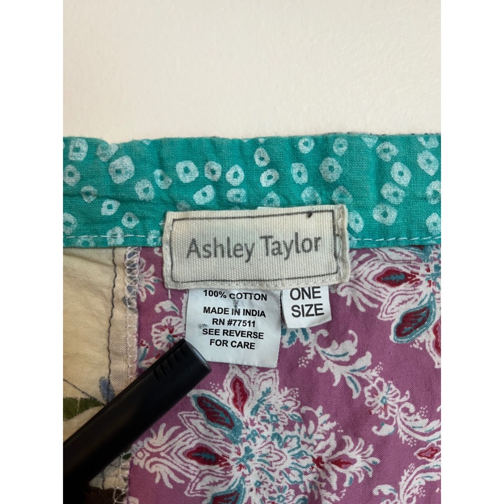 Ashley Taylor Patchwork Overalls One Size Women C… - image 2